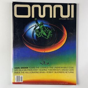 Vintage Omni Magazine September 1980 Carl Sagan Robert Silverberg Cosmos Neutron